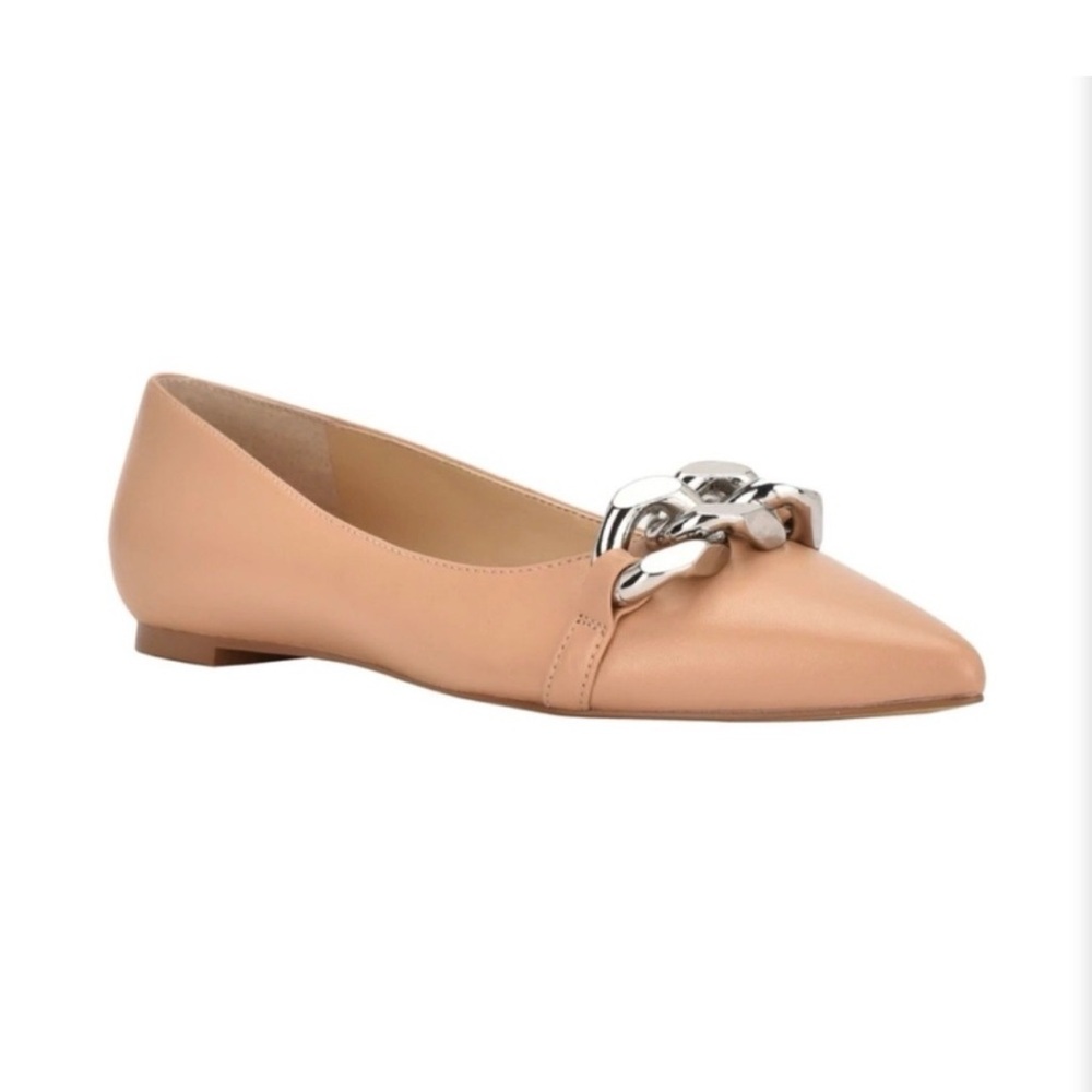 MARC FISHER TAN SELUNA FLATS